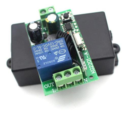 Modulo Controlador Relé Receptor Rf 433mhz 110v Ev1527 2262