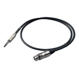 Cable Para Micrófono 6m, Canon Hembra A Plug 6.3mm Proel Bul