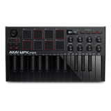 Controlador Akai Mpk Mini Negro