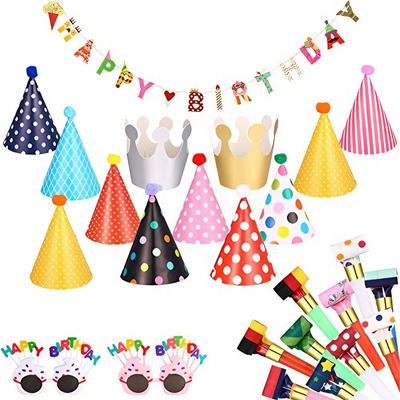 22 Piezas Gorros De Cumpleaños Gorros De Fiesta Gorritos