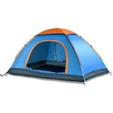 Carpa  De Camping 4 Personas Doble Capa Impermeable 