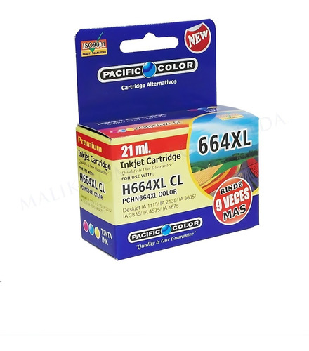 Cartridge Hp664xl Color Para Hp Deskjet 4675