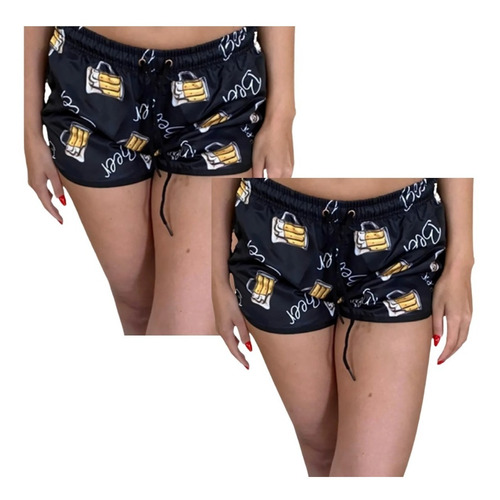 Kit De Short Mozão Conjunto Shorts De Casal Feminino Barato