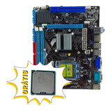 Placa Mãe Lga775 Suporte Core 2duo+ Grátis Processador 2 Duo