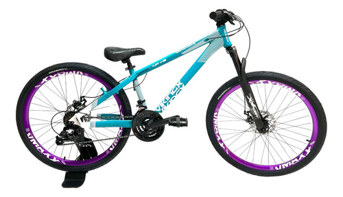 Bicicleta Vikingx Tuff Aro 26 21v Freio Disco Freeride Grau