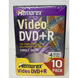 Pack 10 Memorex Dvd+rw 4.7gb Caja Grande