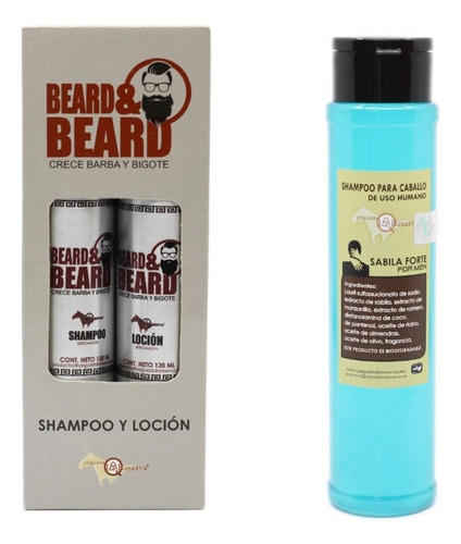  Duo Para Hombre Shampoo Y B&b Crece Barba Yeguada La Reserva