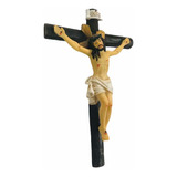 Cristo Crucifijo En Porcelana Italiana Firenzi 18 Cm
