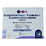 Gabapentina/ Tiamina/ Cianocobalamina 300/100/0.20mg 30 Tabs