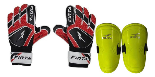 Kit Goleiro Luva E Caneleira Tamanhos 4 Ao 7 Premium C/nota