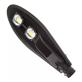 Kit 2 Pç Luminária Publica Led 100w Cob P/ Poste Branco Frio