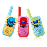 Regalo Infantil Walkie Talkie 3 Piezas Con 8 Vox 3 Canales