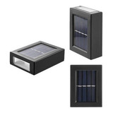 Foco Luz Aplique Solar Led Para Pared Exterior Luz Fria