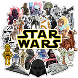 Kit 30 Adesivos Star Wars Darth Vader Chewbacca Yoda R2d2