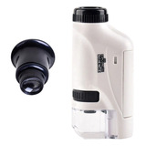 Microscópio Óptico De Bolso Amplia 120x + Lupa 20x