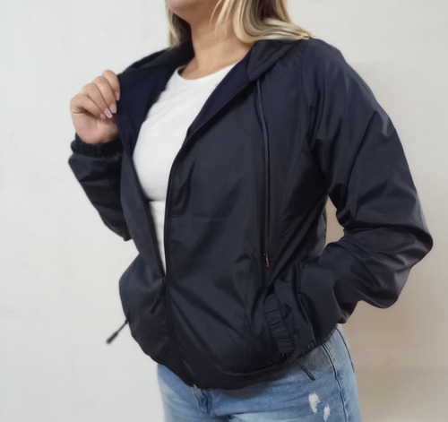 Campera Mujer Rompevientos Impermeable Forrada Art. 1625