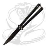 Cuchillo Navaja Mariposa Black Surrender Con Forro Balisong 