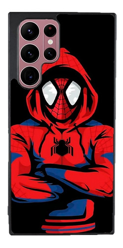 Funda Para Galaxy Spiderman Hombre Araña Fondo Negro Capucha