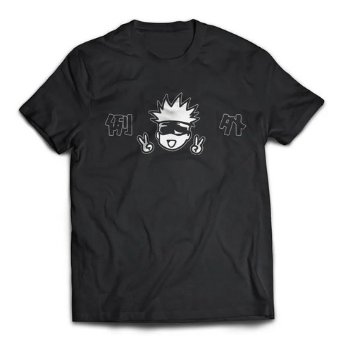 Camiseta Jujutsu Kaisen Camisa Satoru Gojo Algodão Anime