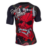 Remera Evil Fgt Primera Piel Lycra Rash Mma Bjj Kick Nogi