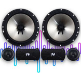 Alto Falante Kit Duas Vias Hurricane Q6.2 Platino 160 Rms