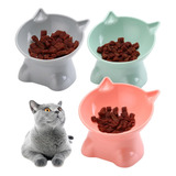 Cuenco Bowl Plato Inclinado Mascota Elevado Para Gatos Perro