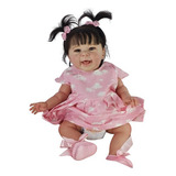 Bebê Reborn Menina Princesa Sorrindo - Enxoval Completo