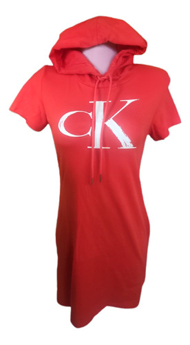 Vestido Con Gorro Calvin Klein Casual