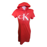 Vestido Con Gorro Calvin Klein Casual