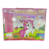 Set Kit Arte Niños Maleta Crayon Acuarela Plumon 208 Piezas