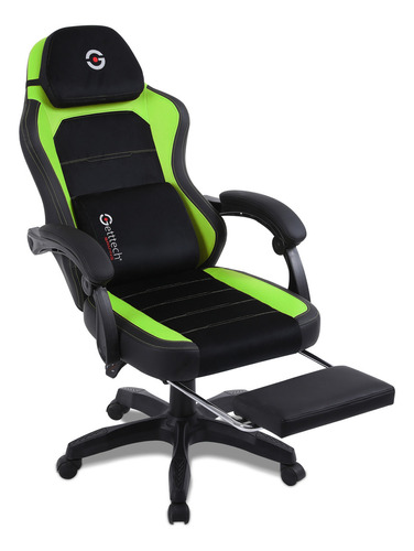 Getttech Silla Gamer Reposapiés Verde/negro Gar-gaopy-g2-gr Color Negro/verde Material Del Tapizado Espuma