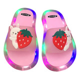 Zapatillas Led Happy Para Verano Para Niños Lindas Sandalias