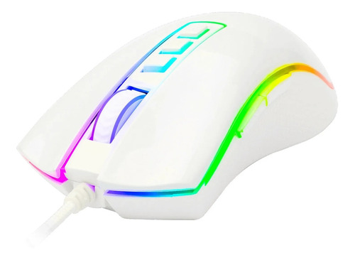 Mouse King Cobra Gamer Lunar White Rgb 24000dpi