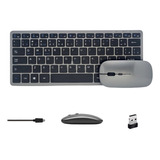 Kit Teclado E Mouse Bluetooth E Wireless Padrão P/ iPad Andr