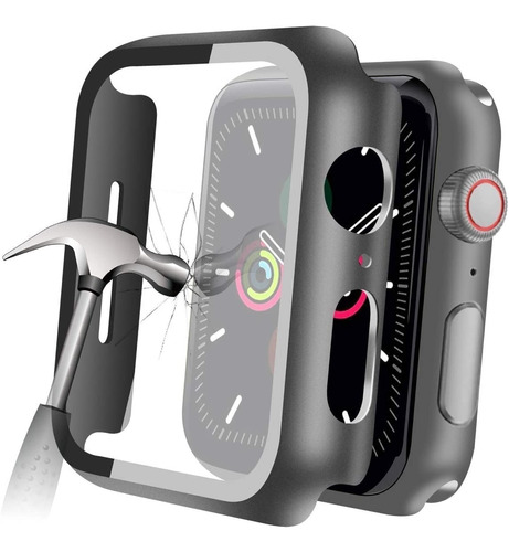 Funda Protector Apple Watch 42mm Serie 3 2 1 Vidrio Templado