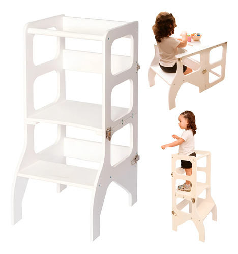Torre De Aprendizaje Montessori Convertible En Mesa Manana