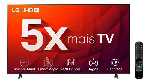 Smart Tv LG Uhd 55ur8750psa 55'' 4k Hdr10 2023 Bivolt Preto