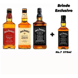 Kit Whisky Jack Daniels Honey + Fire +old No7 Mega Oferta Nf