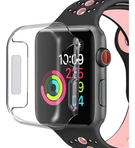 Capa Case Bumper 360º Para Apple Watch Acrilico - Ñ Amarela