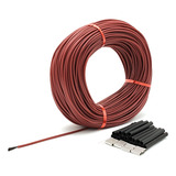 Cable Calentador Fibra Carbono 3mm 12k 33 200 Silicón Far