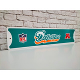 Cuadro Dolphins Miami Nfl Letrero De Metal Estilo Original