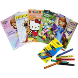 12 Libro Colorear Crayola Niña Fiesta Infantil Bolo Premio