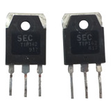 Kit 02 Transistor Sec Tip142 Npn 100v 10a - Original Antigo