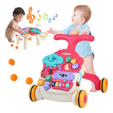 Andadera Musical Para Bebe Portátil 3en1 Con Tablero Juegos