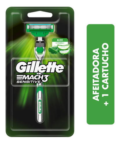 Maquina De Afeitar Gillette Mach 3 Sensitive X 1 Un