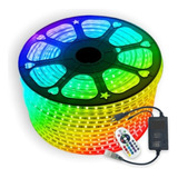 Mangueira Led 5050 Rgb Colorido Chata 3m C/ Fonte E Controle