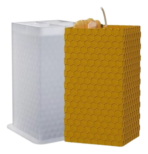 Molde De Silicona Panal De Abeja Especial Velas, Jabones