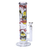 Bong De Vidro Dk6419-8 26cm C/ Percolator Skull Spider