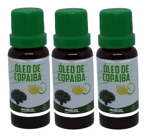 Oleo De Copaiba  20 Ml Amazon Leve ** 3 Frascos ** Oferta