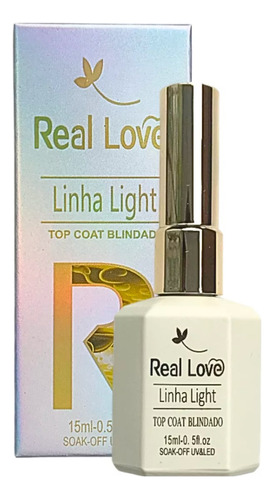 Top Coat Blindado Real Love Finalizador Unhas Gel Fibra